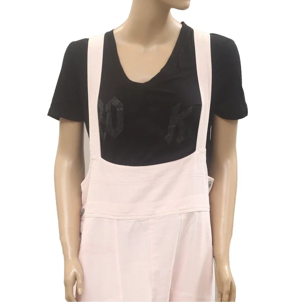 Free People We The Free Felix Tapered Overalls Jumpsuit Pinafore Solid XS 286884
